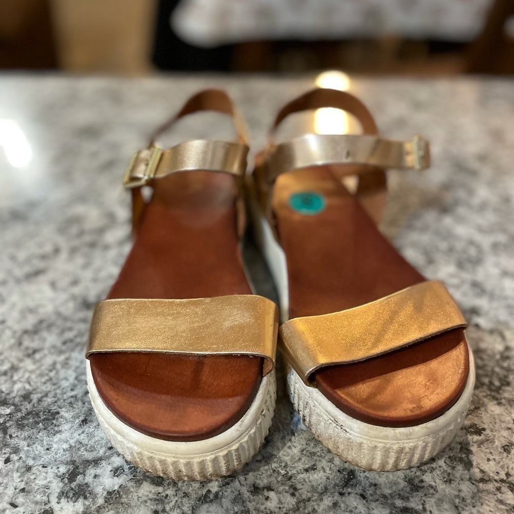 Rose Gold Platform Sandals